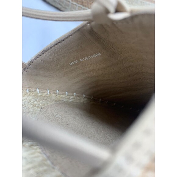 Eileen Fisher Lee Raffia Ballerina Espadrille Flat Shoes Womens 10 Natural NEW - Picture 5 of 12